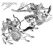 Txinatar gerlari baten eta mogol baten arteko borroka.<br><br>